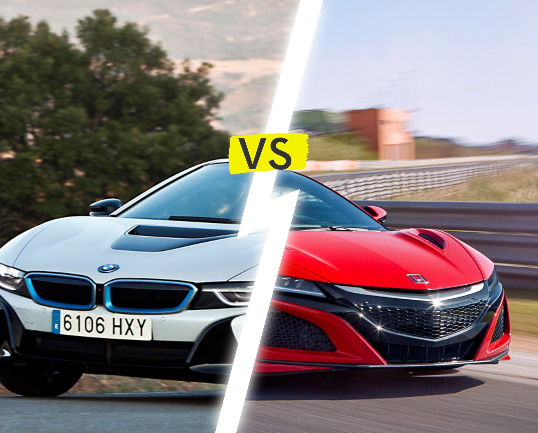 BMW i8 (2014-2021) vs Honda NSX (2017-2022): Una sfida tra auto sportive ibride