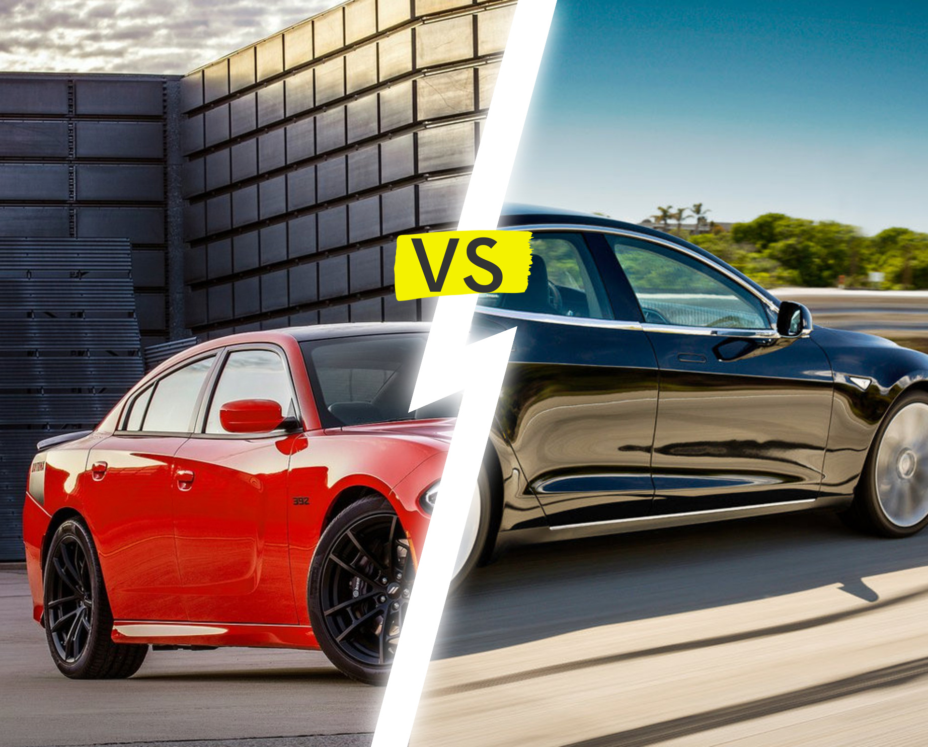 Confronto: Dodge Charger 2018-2022 vs Tesla Model S 2013-Presente - Una battaglia epica tra generazioni