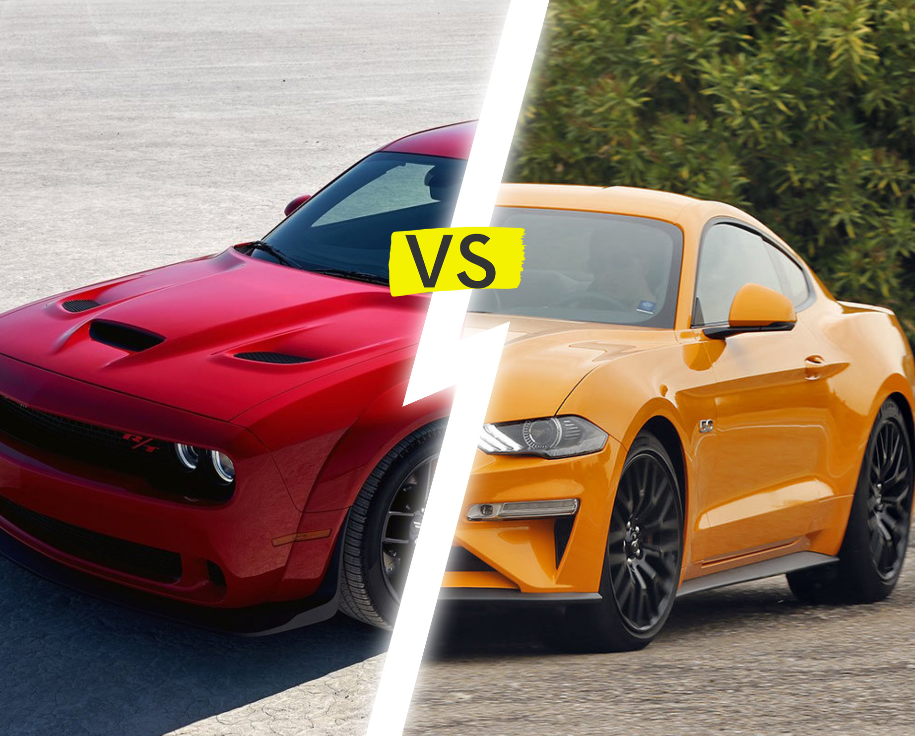 Der ultimative Vergleich: Dodge USA Challenger (2018-2022) vs. Ford Mustang (2024)