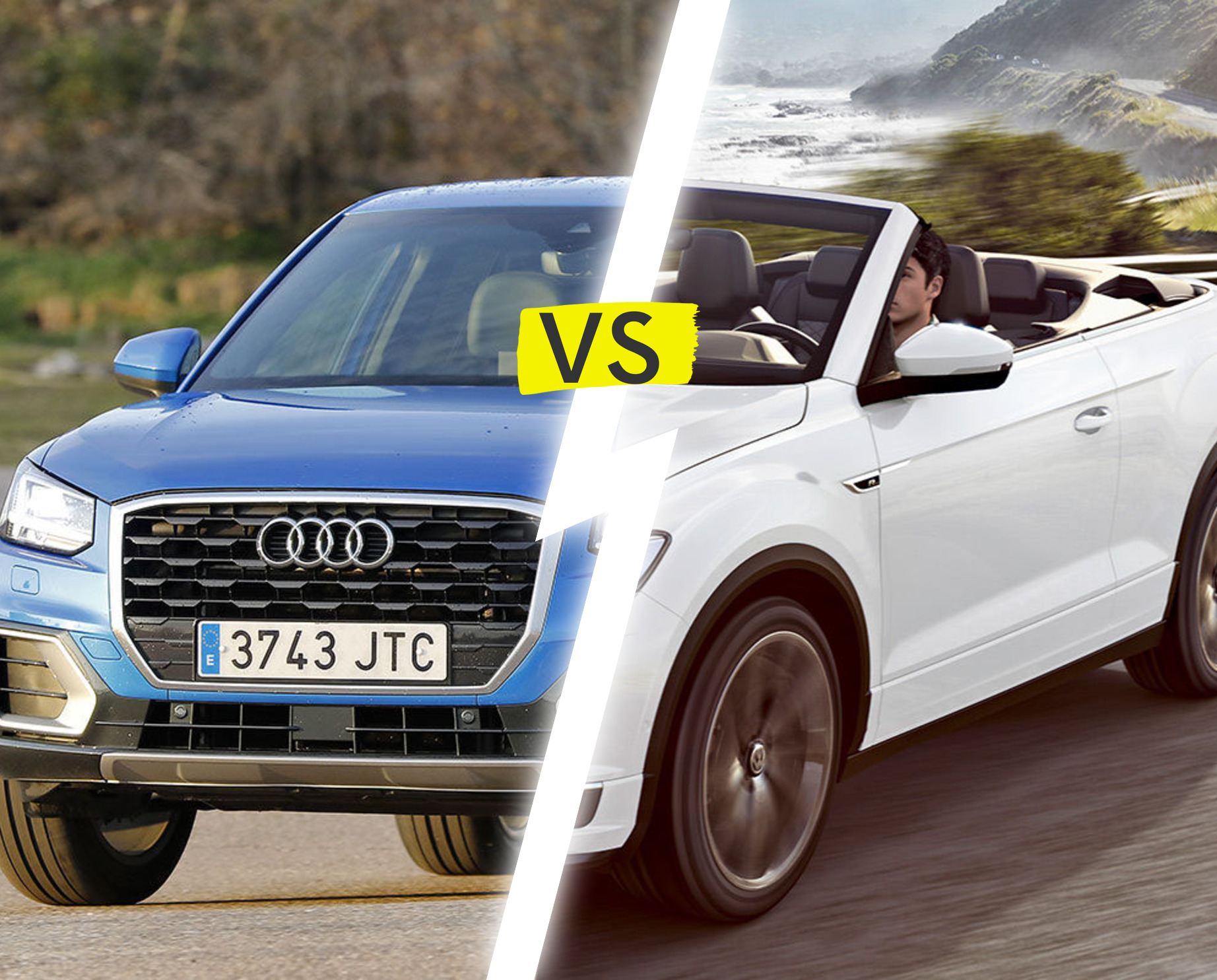 Audi Q2 2016 gegen VW T-Roc 2019: Der Generationenvergleich