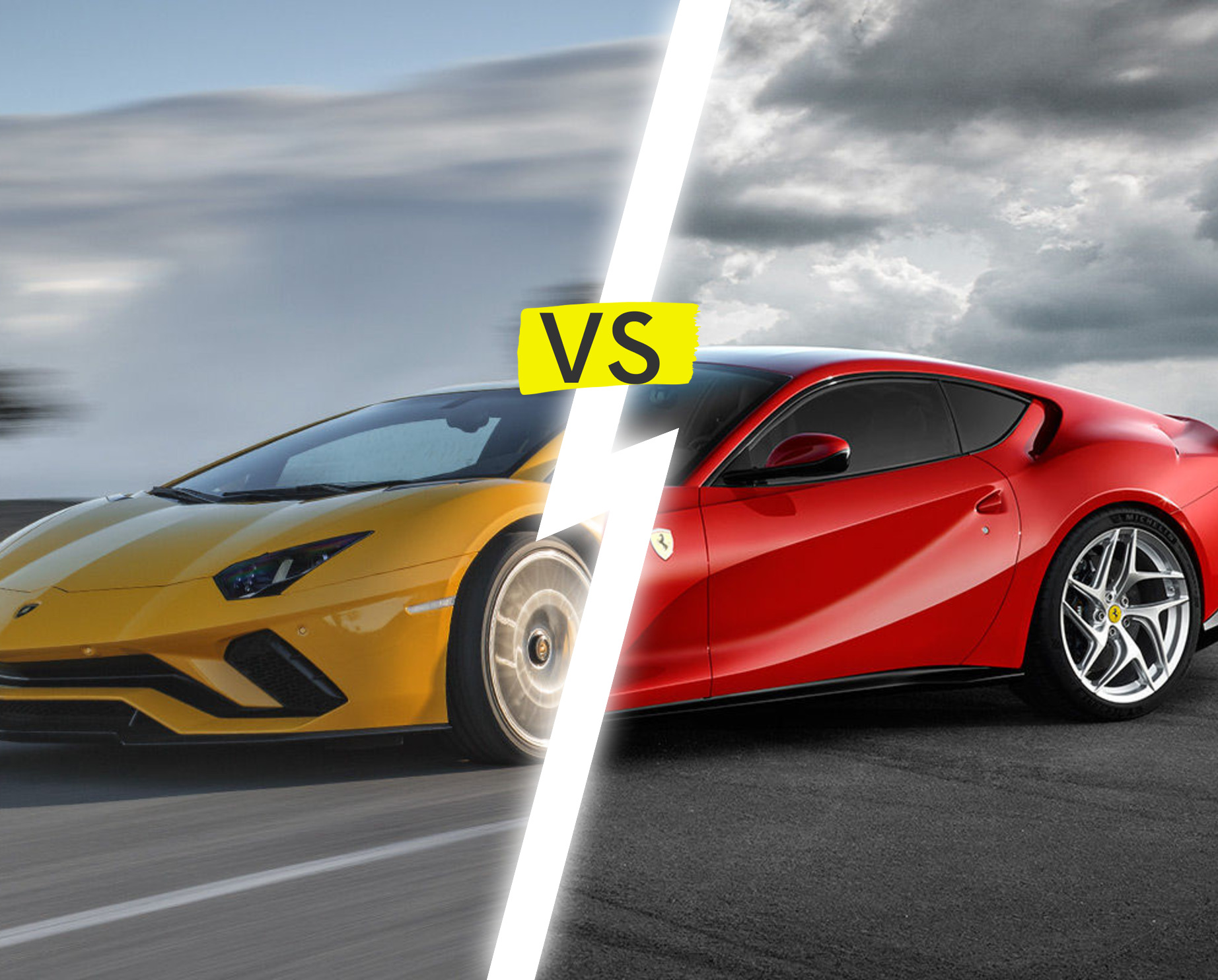 Lamborghini Aventador 2011-2022 vs. Ferrari 812 2018-2024 : La comparaison ultime
