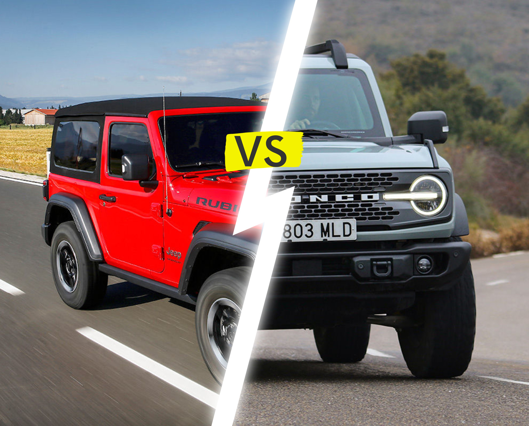 La comparaison ultime : Jeep Wrangler 2018-2024 contre Ford Bronco 2024