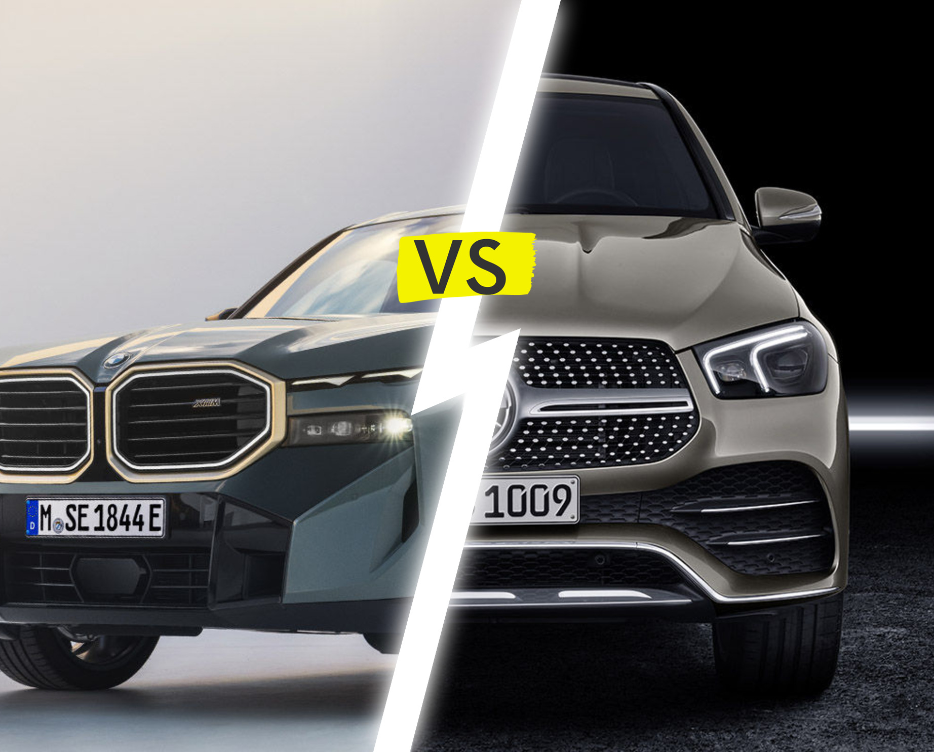 Vergleich der BMW XM 2022 mit der Mercedes-Benz GLE 2019: Ein Duell der Giganten