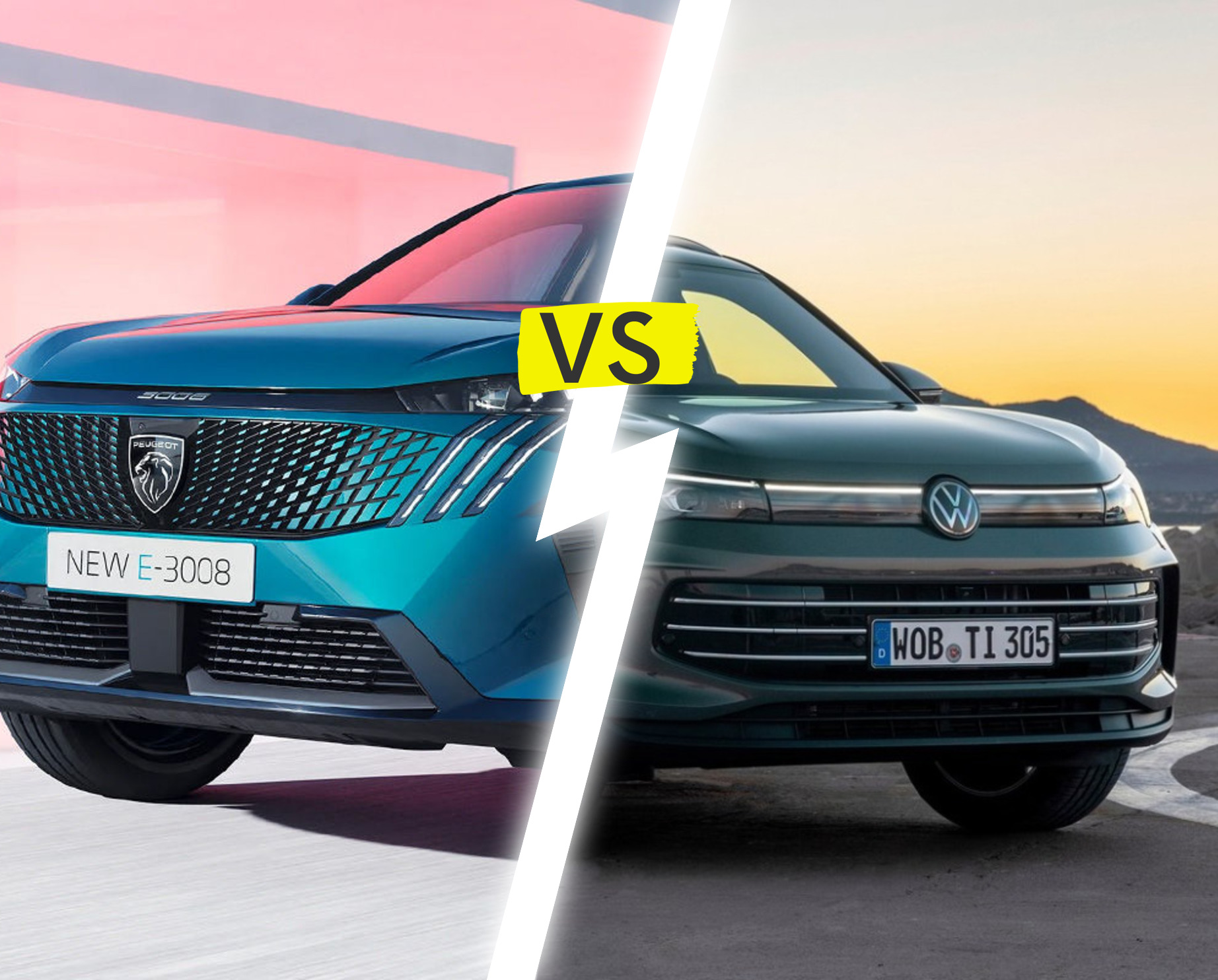 Peugeot 3008 2023 vs. VW Tiguan 2024: Modellauswahl im Vergleich