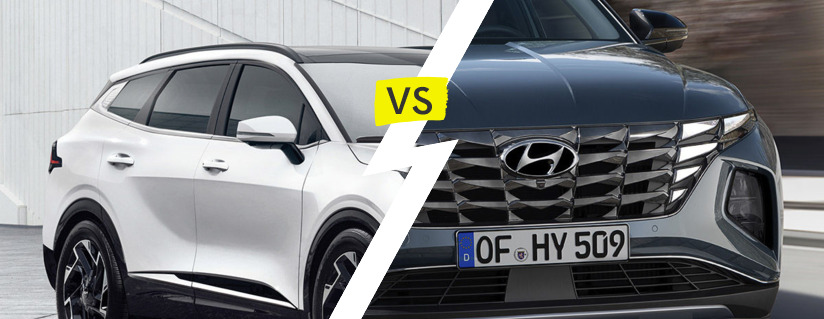 Comparaison : KIA Sportage 2021 - Contre - Hyundai Tucson 2020