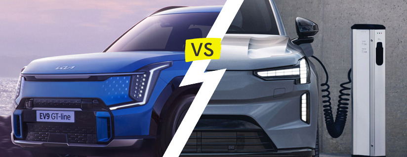 Kia EV9 2023 vs. Volvo EX90 2022: Quali SUV elettrici dominano?