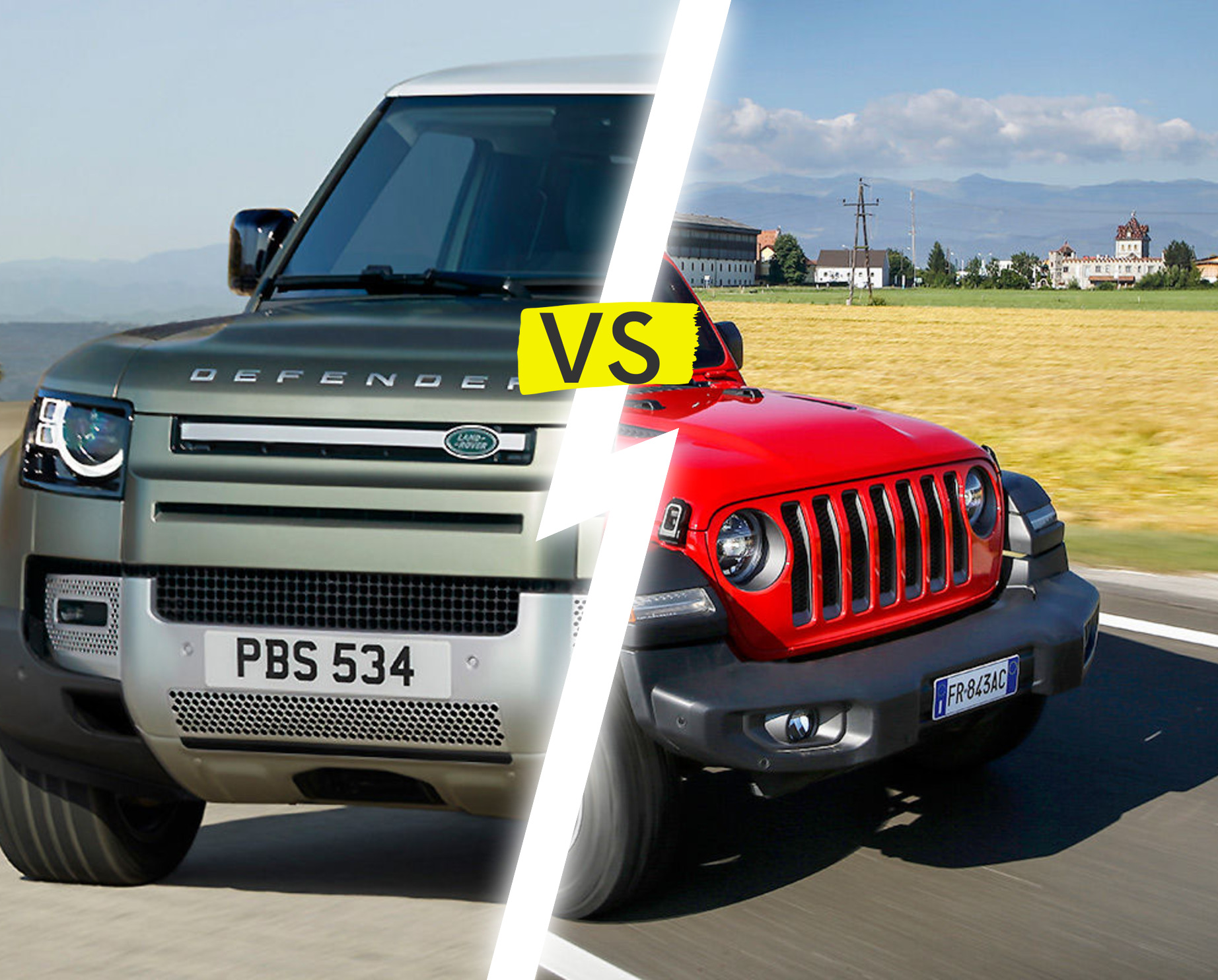Bataille des tout-terrains : Land Rover Defender 2020 vs. Jeep Wrangler 2018