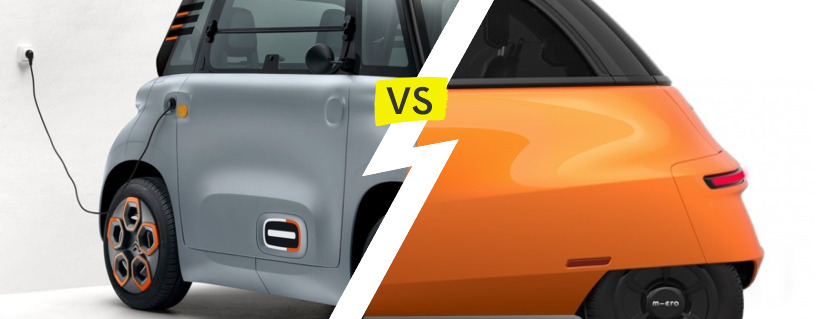 Citroën Ami 2023 vs. Micro Microlino 2022 : Une comparaison des générations modernes de microcars