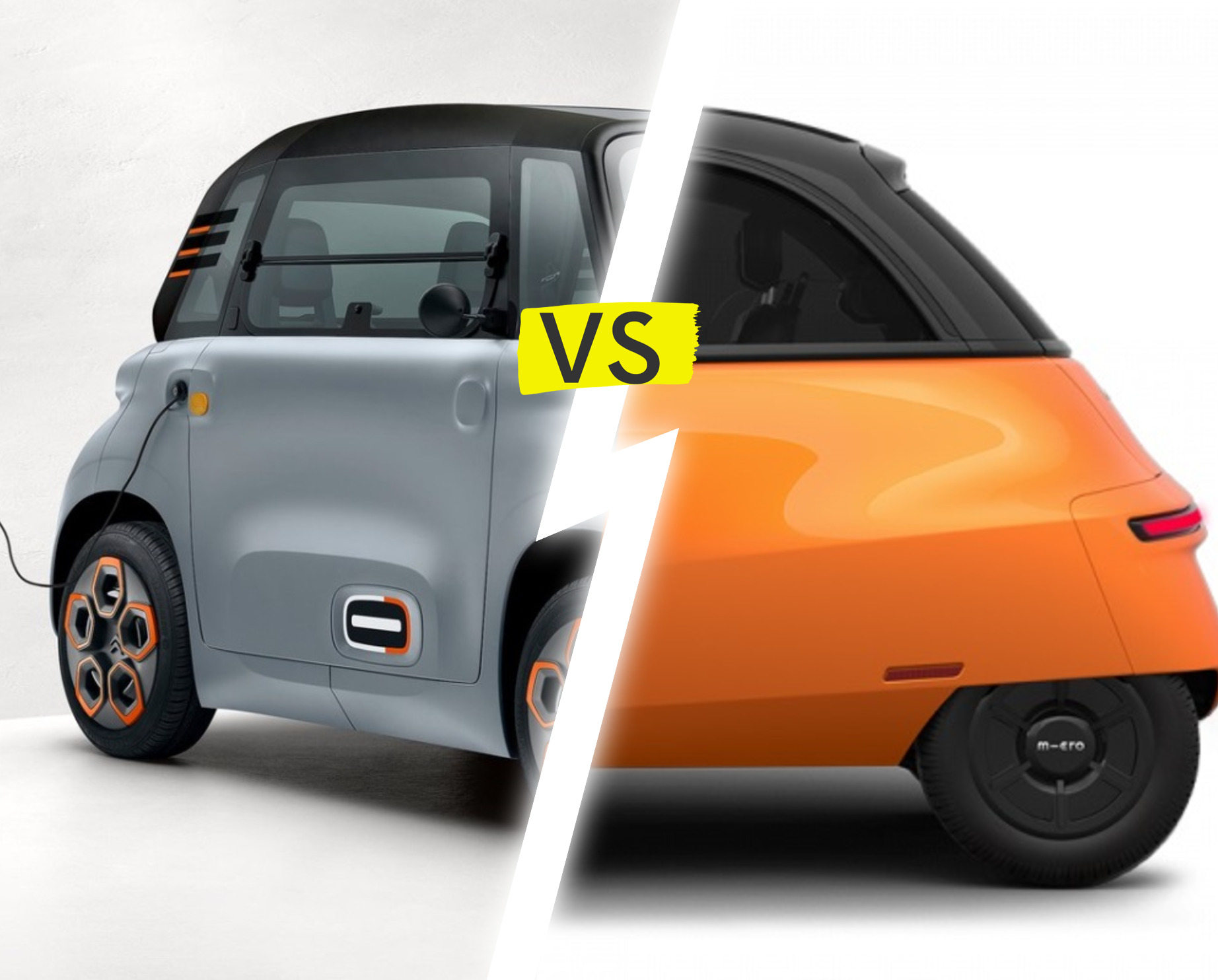 Citroën Ami 2023 vs. Micro Microlino 2022 : Une comparaison des générations modernes de microcars